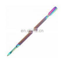 Stainless Steel Dual-Ended Cuticle Pusher Finger Remover Dead Skin Tips Electronic Manicure Tool Nail Care Nail Care