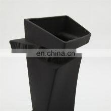 Modern Nordic Geometric Solid Black White Color Living Room Decoration Ceramic Vase thumbnail-3