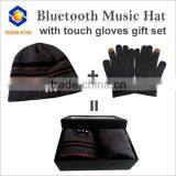 Bluetooth Talking and Music Hat With Touch Gloves Working