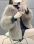Fur Coat Female 2021 New Haining Imitation Fox Fur Fur Coat Female Short Stand Collar Loose Thin Coat Winter Fur Integrated Motorcycle Short Coat Baseball Jacket Maomai thumbnail-1