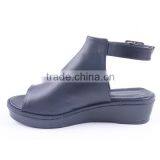Popular New Model China Wholesale Slingback Platform Flat Buckle up Sandals Women thumbnail-4