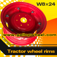 Steel Agricultural Tractor Wheel Rims W8x24 for 13.6-24 14.9--24 Tires thumbnail-1