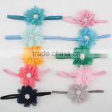2015 New Born Baby Chiffon Elastic Hairband Headband Flower Accessories for Babies MY-AD00017 thumbnail-5