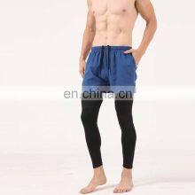 Quick-Drying Men's Leggings Casual Tights Body Two Pieces Running Fitness Sports Shorts thumbnail-2