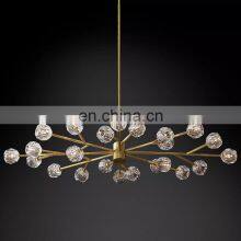 BOULE DE Light Luxury Fashion Living Room Hotel Ceiling Decoration Lighting Round Industrial Crystal Chandelier thumbnail-5