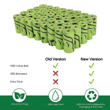 China Factory Direct Sale Printing Logo Eco Friendly Compostable Miniature Dog Pet Waste Poop Bags thumbnail-5