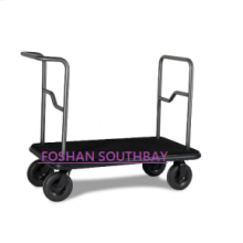 Hotel Elegant Luggage Trolley With Gold Black Finish