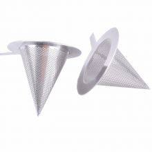 Manufacturer Customized 304 Stainless Steel Perforated Metal Mesh Cone Strainer For Liquid Filtration