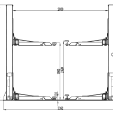 China Factory 4000kg 2 Post Car Lift Machine for Sale thumbnail-3