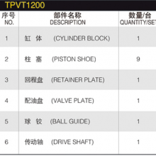 Hydraulic Spare Parts Repair Kit Hydraulic Plunger Pump ZW220 TM22 TPVT1200 Hydraulic Pump Parts Spare Parts thumbnail-6