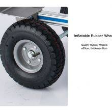 3 in 1 Style Aluminum Trolley Foldable Push Cart 770lbs/250KG Weight Capacity With Inflatable and Solid Rubber Wheels thumbnail-4