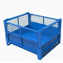 Galvanized Heavy Duty Collapsible Wire Mesh Cage Warehouse Storage Container