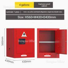Heavy Duty Red Safety Cabinet 30 Gallon - Hazardous Material Storage for Workshops, Auto Shops & Laboratories