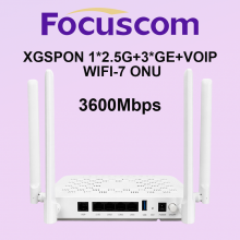 Focuscom FS3124X XGSPON ONU AX3000 WiFi 6 ONT, 2.5G Port, VOIP, USB 3.0, Dual-Band High-Speed Single Mode Fiber Optic Router 10G ONU thumbnail-1