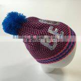 Hot Sale New Design Knitting Beanie Hat Bling Bling Sequins Embroidered Hats Emoji Smail Pattern thumbnail-2
