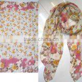 length scarf flower printed scarf spring style scarf