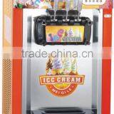 Tabletop Commercial Frozen Yogurt Three Flavour Soft Sever Ice Cream Making Machine