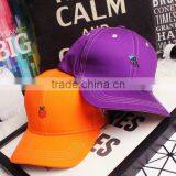 2016 Newest Fashion Simple Fresh Fruit Embroidery Men Women Curve Brim Plain Baseball Caps thumbnail-3