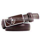 Fashion Women's Automatic Buckle Love Diamond Lady Leather Belt thumbnail-3