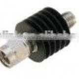 1 dB Fixed Attenuator, SMA Male to SMA Female Black Anodized Aluminum Heatsink Body Rated to 5 Watts Up to 18 GHz