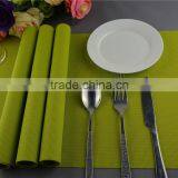 Table Decoration PVC Gold Placemat Solid Color Pure Color Bright Color Grass Green Placemat 45*30cm thumbnail-6