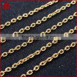 14 Inch 14K Wholesales Designs Stainless Steel Mens Jewelry Figaro Chains Link Necklace thumbnail-4