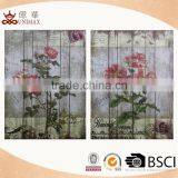 Flower Decal Nice Design Wooden Wall Sign on Sale thumbnail-1