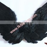 Event Decoration Craft Large Black Angel Wings Goose Feather