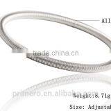 New Fashion Jewelry Spring Tube Type Bangle Gold Plated Adjustable Bracelet thumbnail-3