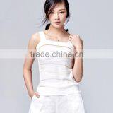 JS-11013 With Strips and Sleeveless Ladies' Summer Knitwear Women Casual Fashion Dress