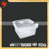 220ml Disposable Mini Square pp Plastic Takeaway Food Tray