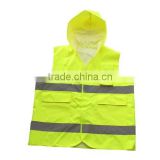 100% Polyester design complex safety vest raincoat