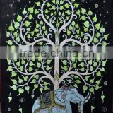 Tree Of Life Wall Hanging Elephant Tapestry Indian Wall Tapestries Cotton Bed Cover Wall Hanging