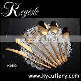 Bulk Stainless Steel Flatware, Gold Flatware Set thumbnail-1
