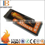 Beyonder Power hard case rechargeable battery for toys airplane/car/toy, high discharge rate 60C, high capacity 4200mAh 7.4V