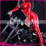 Hot Sale Popular Black Leather Sexy Bodysuit Women thumbnail-6