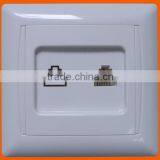 European Style Flush Mounting Tel Socket RJ11 (F6007)