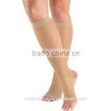 OEM Service High Quality For Varicose Open Toe Nylon Shank High Compression Stockings