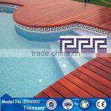 Decorative Ceramic Blue Mosaic Tile Trim Pool Waterline Tiles