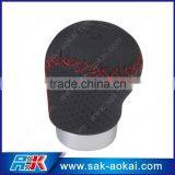Red Stitched Gear Shift Knobs Leather Knobs thumbnail-2