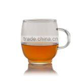 Handblown transparent glass cup wholesale