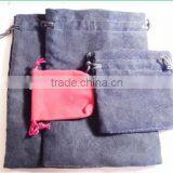 Custom Cheap Black Velvet Bag thumbnail-1