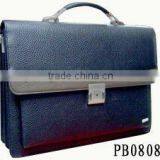 Stylish Men Navy PU Leather Briefcase