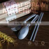 Natural Wheat Straw China Wholesale Tableware Set thumbnail-6