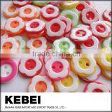 New Design 2 Holes Classical Flower Shape Resin Fancy Buttons