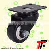 1.5inch black pu small furniture casters