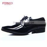 Patent Leather Lace-up Mens Derby Shoes thumbnail-1