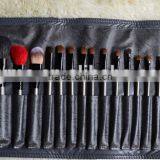 Natural Hair 24 Piece Makeup Brush Set With Belt Case