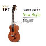 Electric 4 strings guitar Ukulele Bag Concert Solid Mahogany ukulele 23''24'' inch High quality Hawaii engraving ukulele guitar