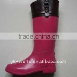 sexy PVC Rain boots for ladies-purple
